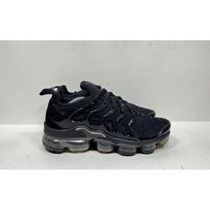Nike Air Vapormax Plus Womens Size 7.5 Triple Black Running Shoes DH1063-001